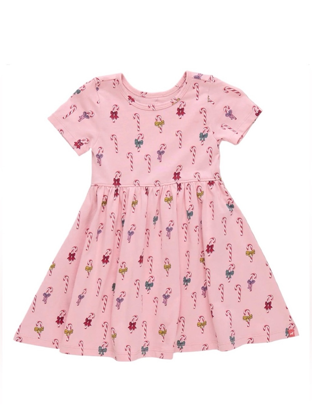 Coop Pink Chicken Sunny Dress Girls 4Y Pink Mini Candy Canes